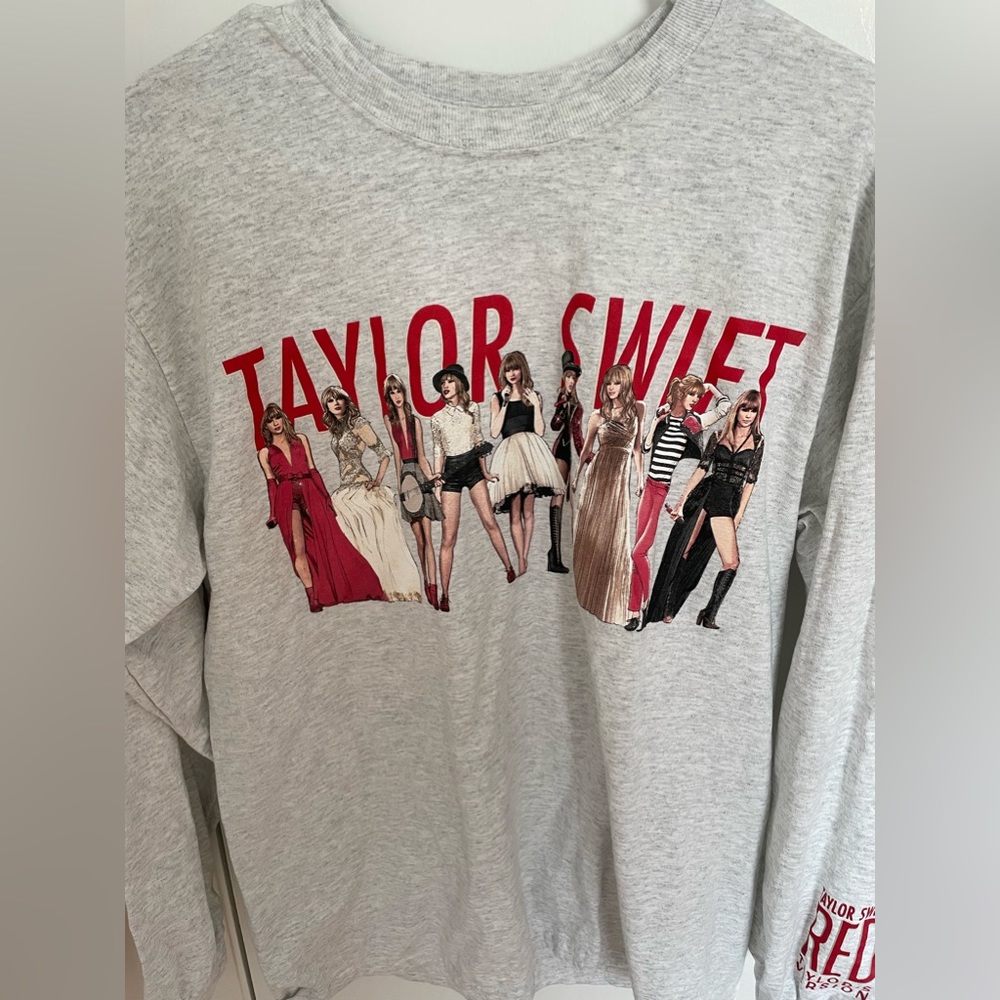 NWOT RED Taylor Swift Long Sleeve Shirt
